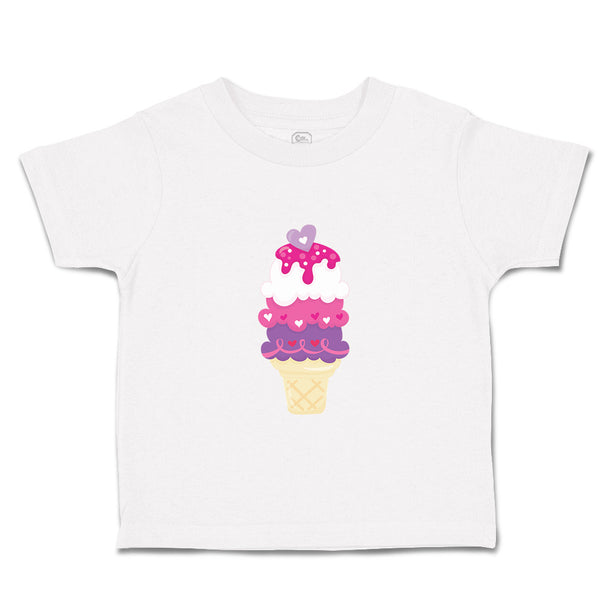 Toddler Girl Clothes Sweet Valentine Ice Cream Food and Beverages Cupcakes