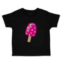 Toddler Clothes Dark Pink Sparkles Popsicle Food and Beverages Desserts Cotton