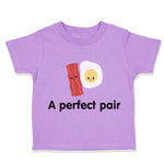 Toddler Clothes A Perfect Pair Bacon and Eggs Toddler Shirt Baby Clothes Cotton