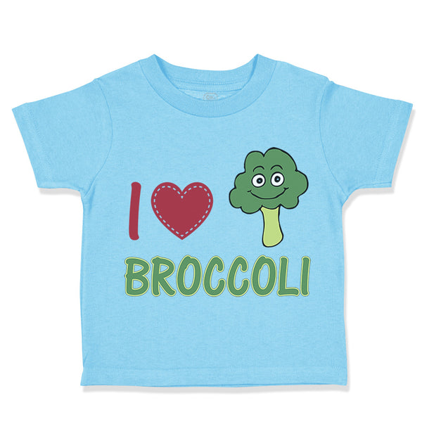 Toddler Clothes I Love Broccoli Vegetables Toddler Shirt Baby Clothes Cotton