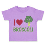 Toddler Clothes I Love Broccoli Vegetables Toddler Shirt Baby Clothes Cotton