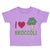 Toddler Clothes I Love Broccoli Vegetables Toddler Shirt Baby Clothes Cotton