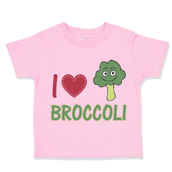 Toddler Clothes I Love Broccoli Vegetables Toddler Shirt Baby Clothes Cotton