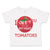 Toddler Clothes Tomatoes I Love You from My Head Vegetables Toddler Shirt Cotton