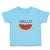 Toddler Clothes Hello Summer Watermelon Food & Beverage Fruit Toddler Shirt