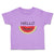Toddler Clothes Hello Summer Watermelon Food & Beverage Fruit Toddler Shirt