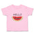 Toddler Clothes Hello Summer Watermelon Food & Beverage Fruit Toddler Shirt