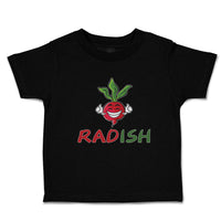 Toddler Clothes Radish with Smile Vegetable Toddler Shirt Baby Clothes Cotton