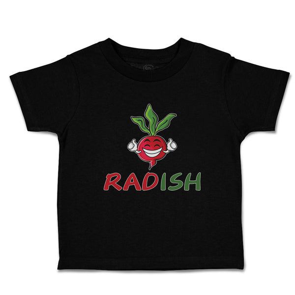 Toddler Clothes Radish with Smile Vegetable Toddler Shirt Baby Clothes Cotton