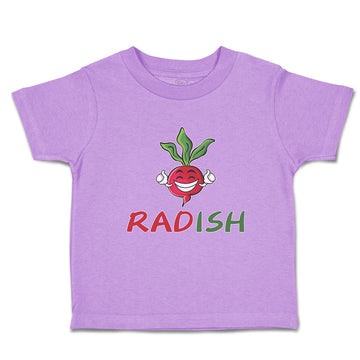 Toddler Clothes Radish with Smile Vegetable Toddler Shirt Baby Clothes Cotton