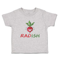 Toddler Clothes Radish with Smile Vegetable Toddler Shirt Baby Clothes Cotton
