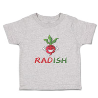 Toddler Clothes Radish with Smile Vegetable Toddler Shirt Baby Clothes Cotton