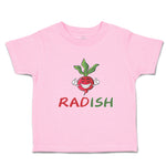 Toddler Clothes Radish with Smile Vegetable Toddler Shirt Baby Clothes Cotton