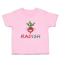 Toddler Clothes Radish with Smile Vegetable Toddler Shirt Baby Clothes Cotton