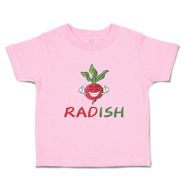 Toddler Clothes Radish with Smile Vegetable Toddler Shirt Baby Clothes Cotton