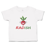 Toddler Clothes Radish with Smile Vegetable Toddler Shirt Baby Clothes Cotton