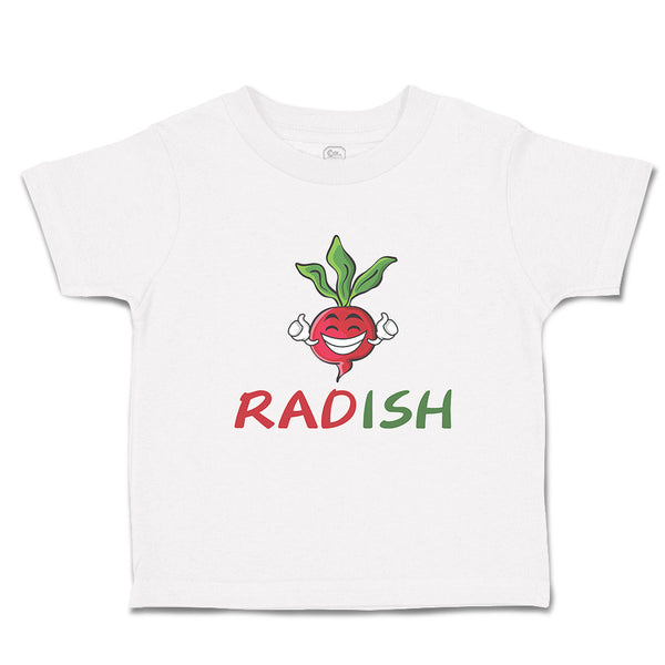 Toddler Clothes Radish with Smile Vegetable Toddler Shirt Baby Clothes Cotton