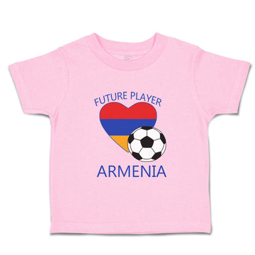Toddler Clothes Future Soccer Player Armenia Future Toddler Shirt Cotton