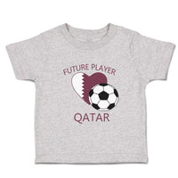 Toddler Clothes Future Soccer Player Qatar Future Toddler Shirt Cotton