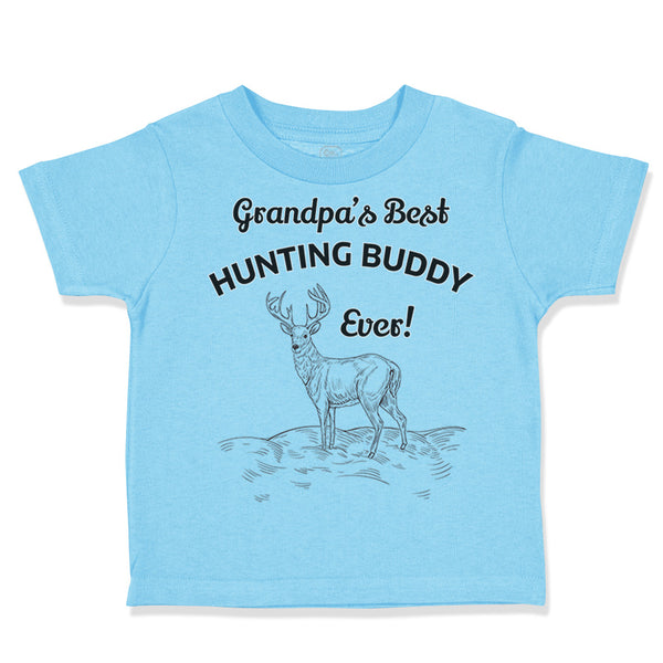 Toddler Clothes Grandpa's Best Hunting Buddy Ever Grandfather Toddler Shirt