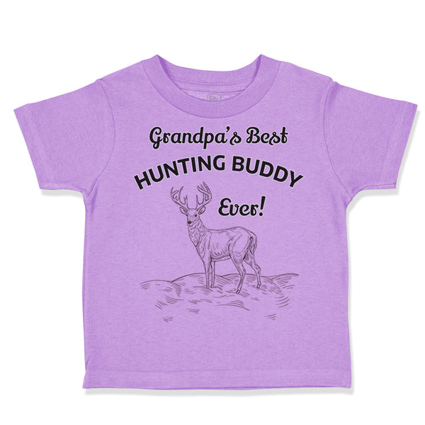 Toddler Clothes Grandpa's Best Hunting Buddy Ever Grandfather Toddler Shirt