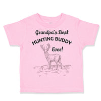 Toddler Clothes Grandpa's Best Hunting Buddy Ever Grandfather Toddler Shirt