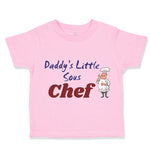 Toddler Clothes Daddy's Little Sous Chef Cooking Dad Father's Day Toddler Shirt