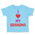 Toddler Clothes I Heart My Grandma Love Grandmother Grandma Toddler Shirt Cotton