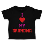 Toddler Clothes I Heart My Grandma Love Grandmother Grandma Toddler Shirt Cotton