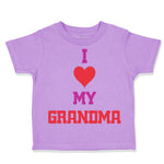 Toddler Clothes I Heart My Grandma Love Grandmother Grandma Toddler Shirt Cotton