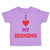 Toddler Clothes I Heart My Grandma Love Grandmother Grandma Toddler Shirt Cotton