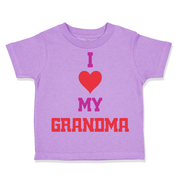 Toddler Clothes I Heart My Grandma Love Grandmother Grandma Toddler Shirt Cotton