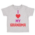 Toddler Clothes I Heart My Grandma Love Grandmother Grandma Toddler Shirt Cotton