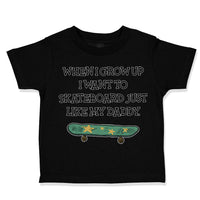Toddler Clothes When I Grow up I Want to Skateboard Just like My Daddy Cotton