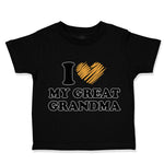 Toddler Clothes I Love My Great Grandma Grandparents A Toddler Shirt Cotton