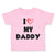 Toddler Clothes I Love My Daddy Dad Father's Day Style G A Toddler Shirt Cotton