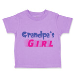 Toddler Girl Clothes Grandpa's Girl Grandpa Grandfather Toddler Shirt Cotton