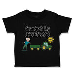 Toddler Clothes Grandpa's My Hero Grandpa Grandfather Toddler Shirt Cotton