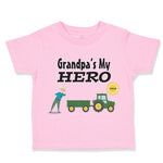 Toddler Clothes Grandpa's My Hero Grandpa Grandfather Toddler Shirt Cotton