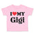 Toddler Clothes I Heart My Gigi Grandma Grandmother Toddler Shirt Cotton