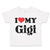 Toddler Clothes I Heart My Gigi Grandma Grandmother Toddler Shirt Cotton