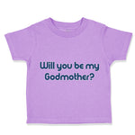 Toddler Clothes Will You Be My Godmother Pregnancy Baby Announcement C Cotton