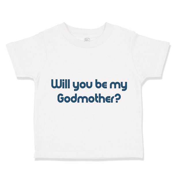 Toddler Clothes Will You Be My Godmother Pregnancy Baby Announcement C Cotton