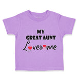 Toddler Clothes My Great Aunt Loves Me Toddler Shirt Baby Clothes Cotton