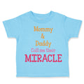 Toddler Clothes Mommy and Daddy's Little Miracle Toddler Shirt Cotton