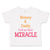 Toddler Clothes Mommy and Daddy's Little Miracle Toddler Shirt Cotton