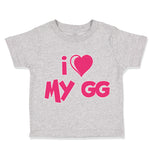 Toddler Clothes I Heart My Gg Grandma Grandmother Toddler Shirt Cotton