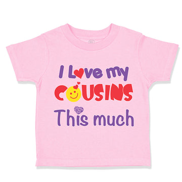 Toddler Clothes I Love My Cousins This Much Pregnancy Announcement Toddler Shirt