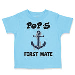 Toddler Clothes Pop's First Mate Grandpa Grandfather Toddler Shirt Cotton