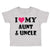 Toddler Clothes I Love My Aunt and Uncle Toddler Shirt Baby Clothes Cotton